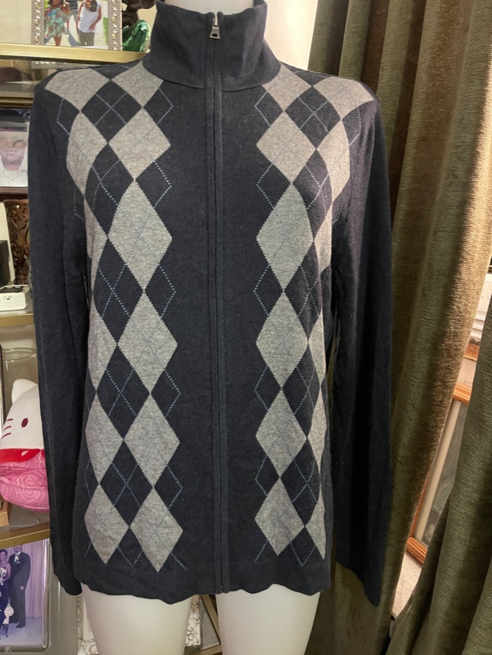 Banana Republic silk cashmere blend zip up cardigan Small - Picture 2 of 7